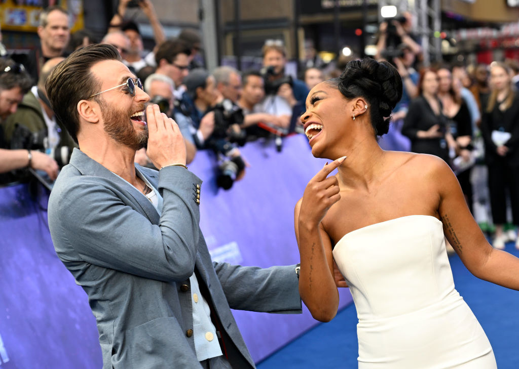 Chris Evans and Keke Palmer