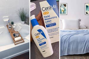 bathtub caddy facial moisturizing lotion with spf and cooling bed sheets