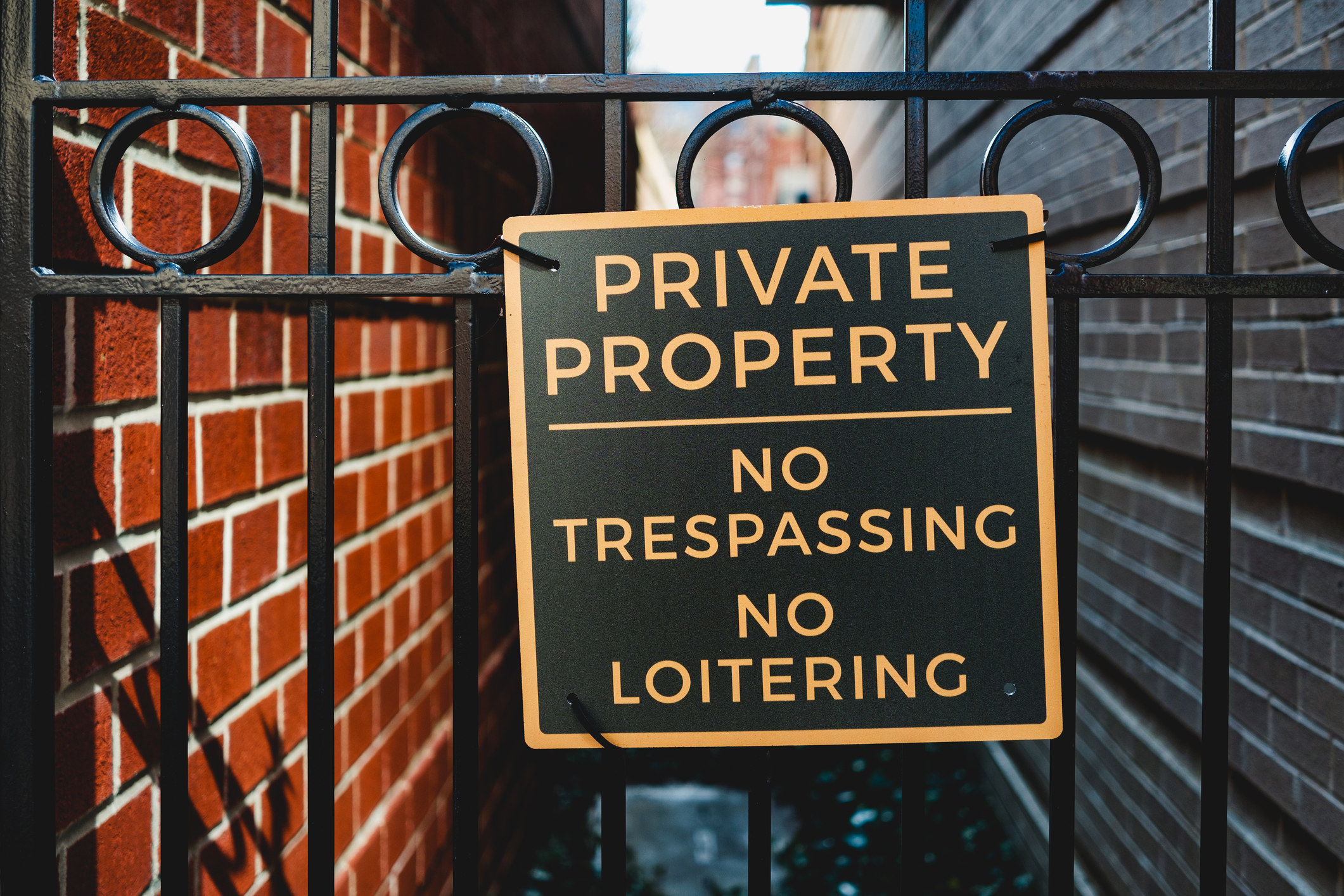 A Private Property sign