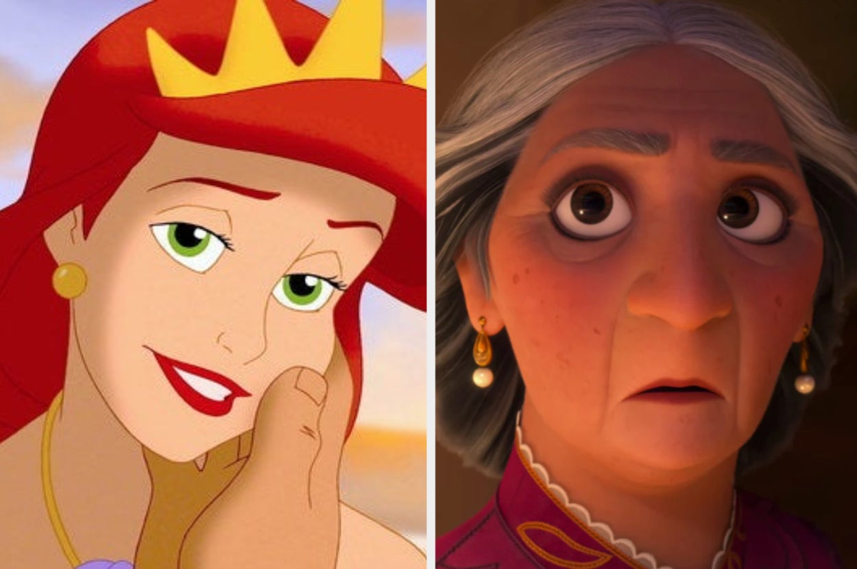 Close up characters stills of two parental figures from disney films that you have to guess