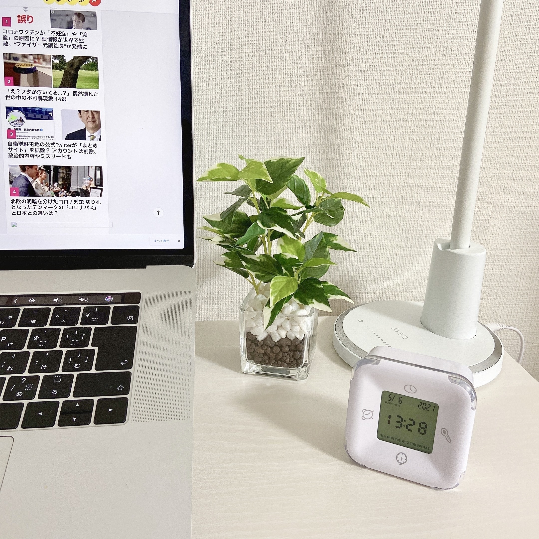 ニトリのおすすめオシャレインテリア雑貨「ガラスポット(ペペロミア)」