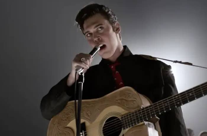 elvis presley austin butler trouble performance lyrics Sticker for Sale by egleruta