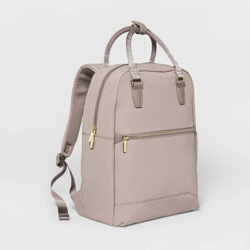 The backpack in the color Taupe