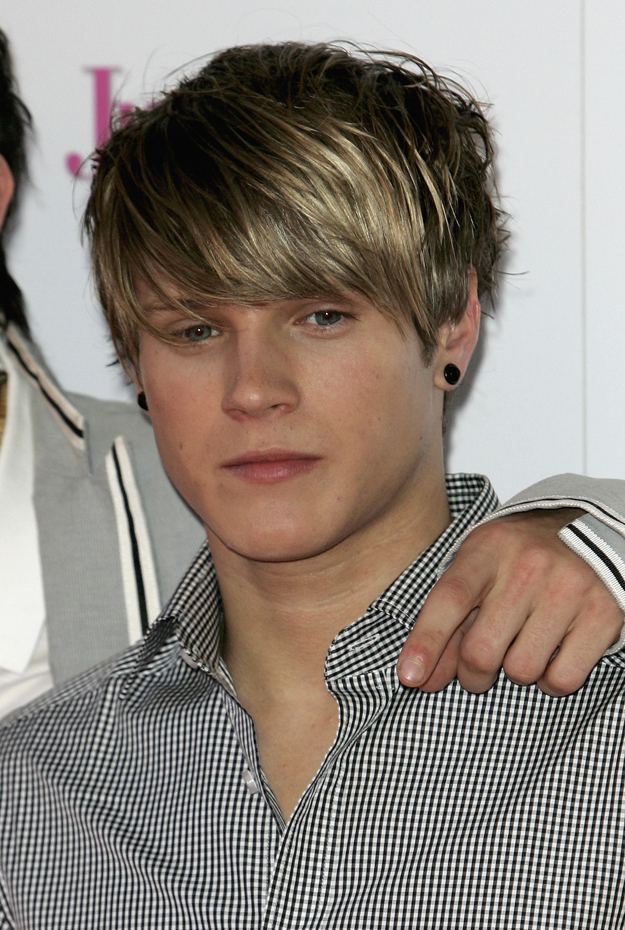 dougie with long side-swept hair