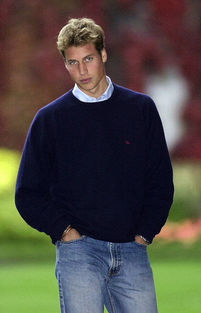 Prince William in jeans and a sweater