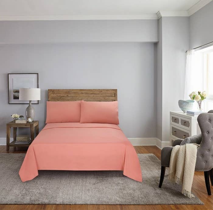 The terracotta cooper-infused cooling bed sheets