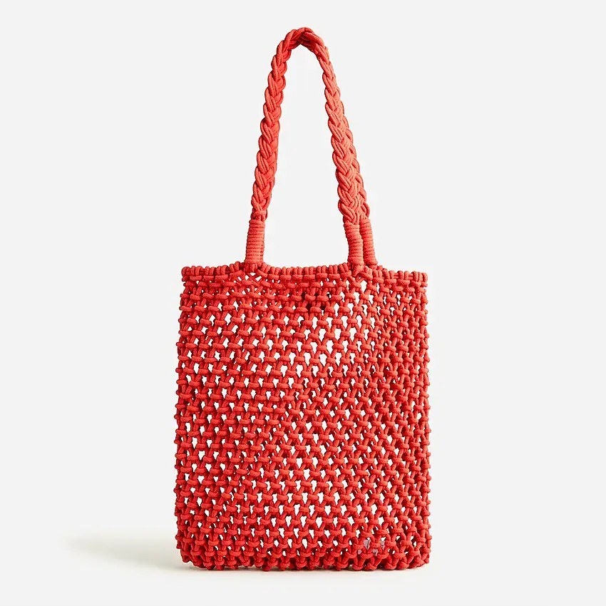 J.Crew Cadiz hand-knotted rope tote