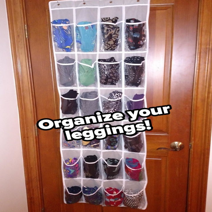 Reviewer's leggings are stored in the pockets