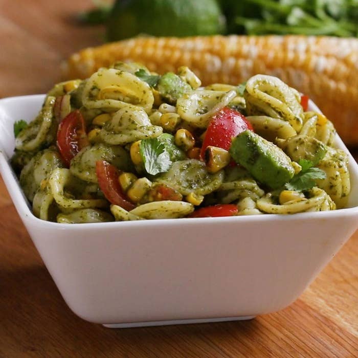 Grilled Corn Summer Pasta Salad