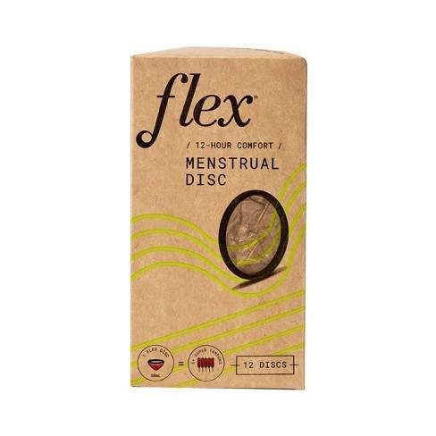 A box of Flex menstrual discs.