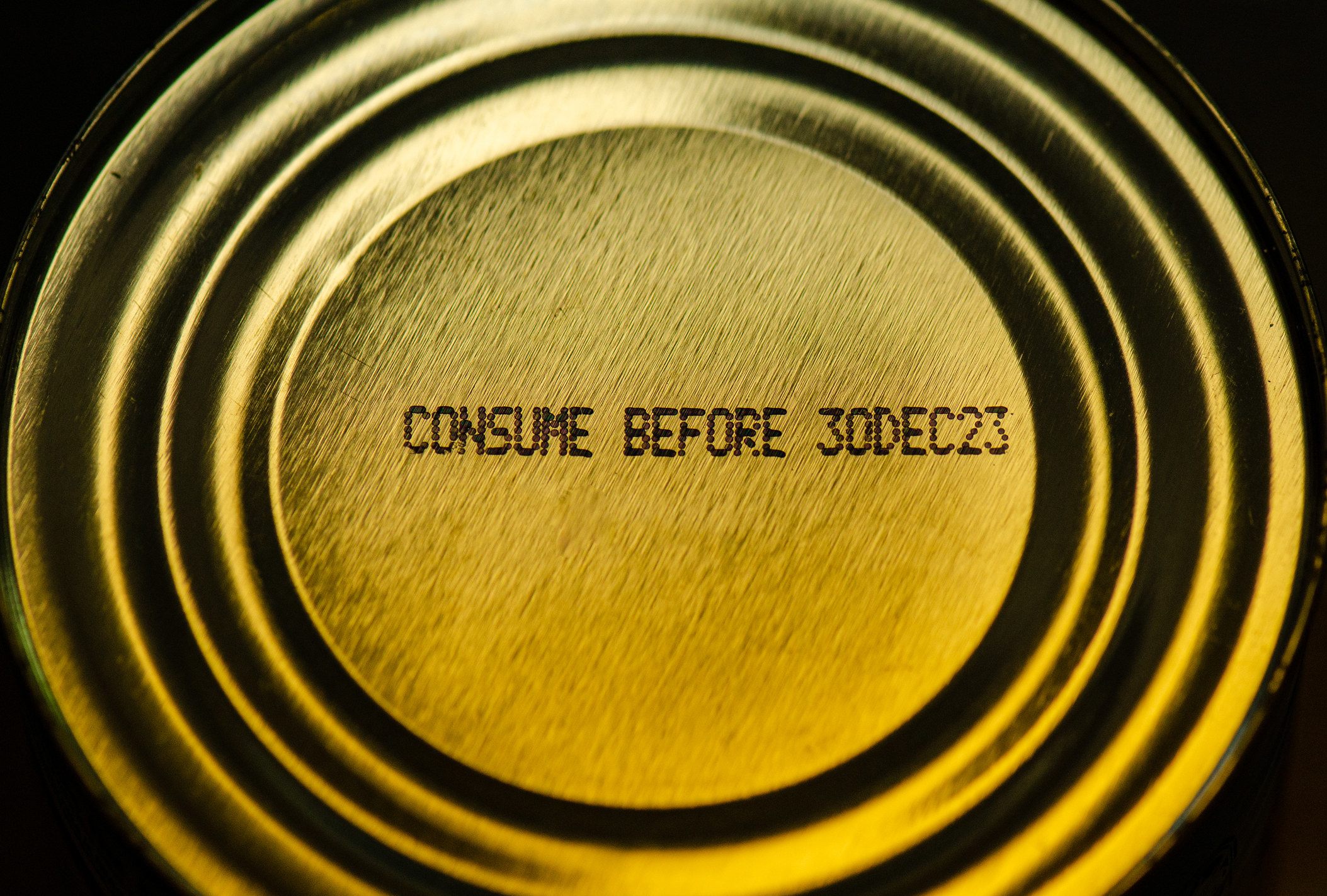 A can with an expiration date.