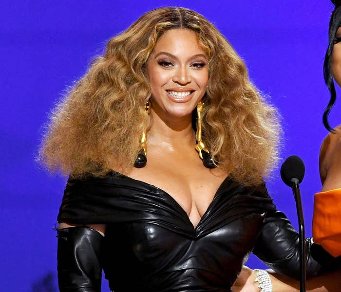 A closeup of Beyonce