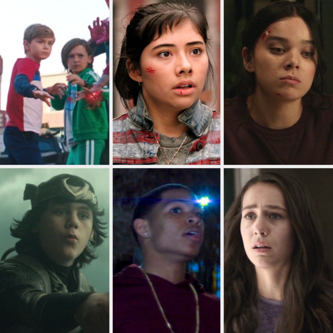 Billy and Tommy Maximoff, America Chavez, Kate Bishop, Kid Loki, Eli Bradley, and Cassie Lang