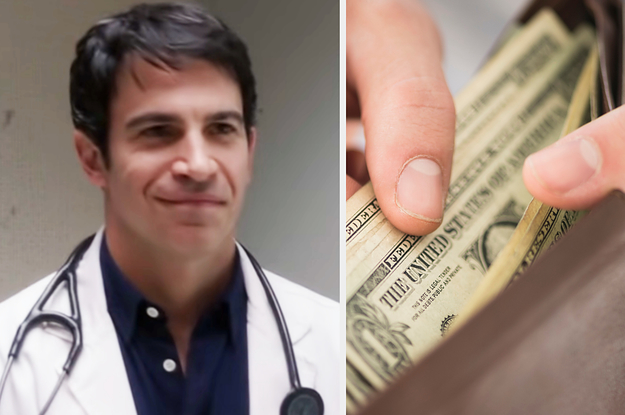 chris messina as danny castellano next to a wallet with cash