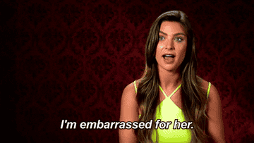 Gif of someone saying, &quot;I&#x27;m embarrassed for her&quot;