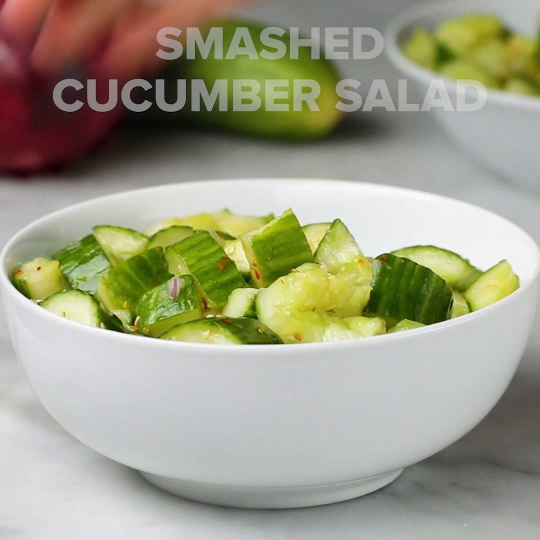 Smashed Cucumber Salad