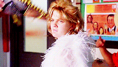 Drew Barrymore getitng a sombrero put on her head in Never Been Kissed