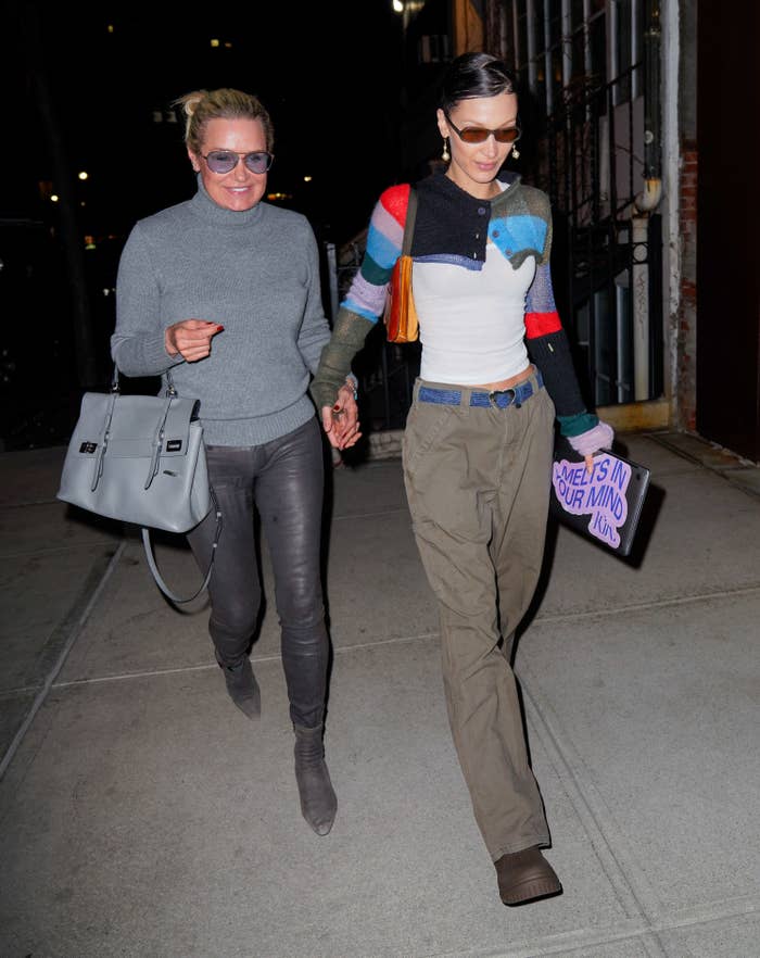 Yolanda and Bella Hadid