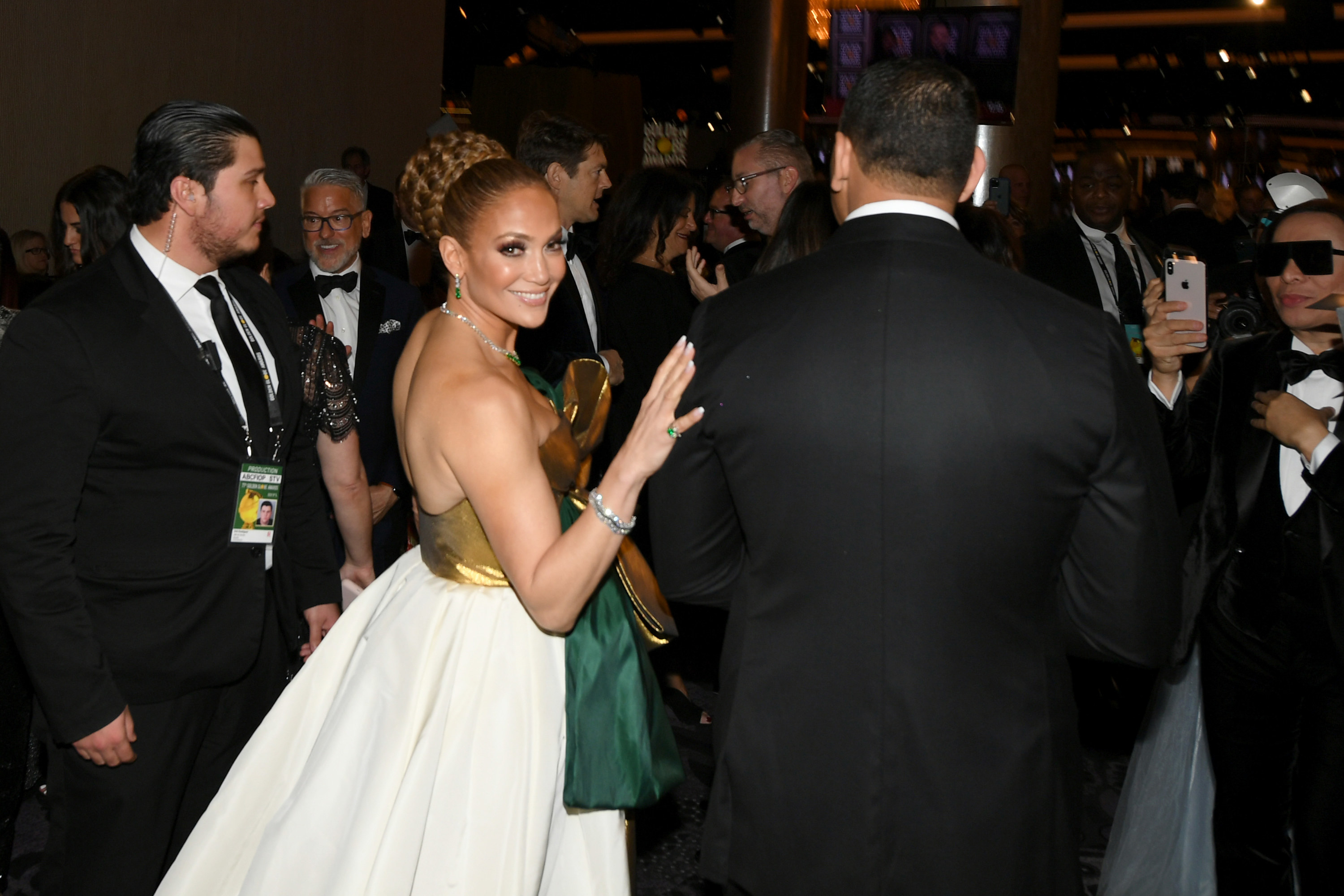 JLo at the Golden Globes after party.