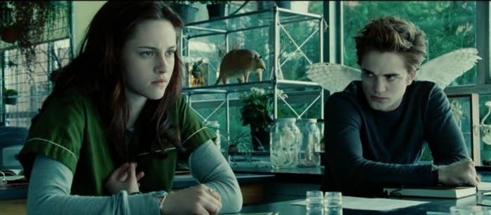 edward and bella sat next to each other in class for the first time