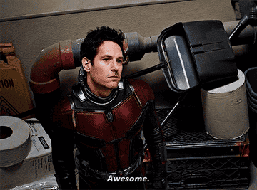 Ant-Man saying &quot;awesome&quot;