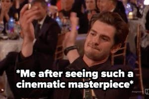 Andrew Garfield clapping