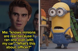 "Used to hate Minions, then I Gru up."