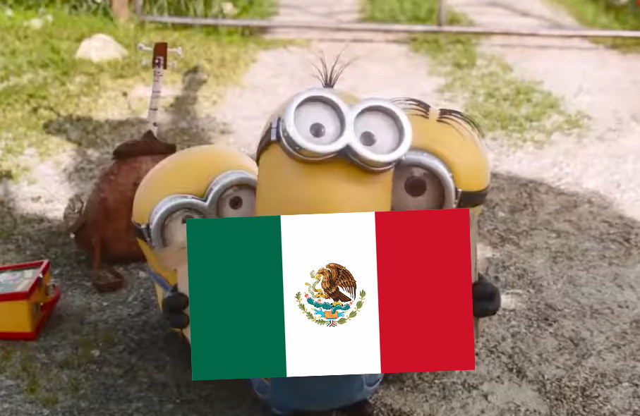 墨西哥国旗叠加的仆从