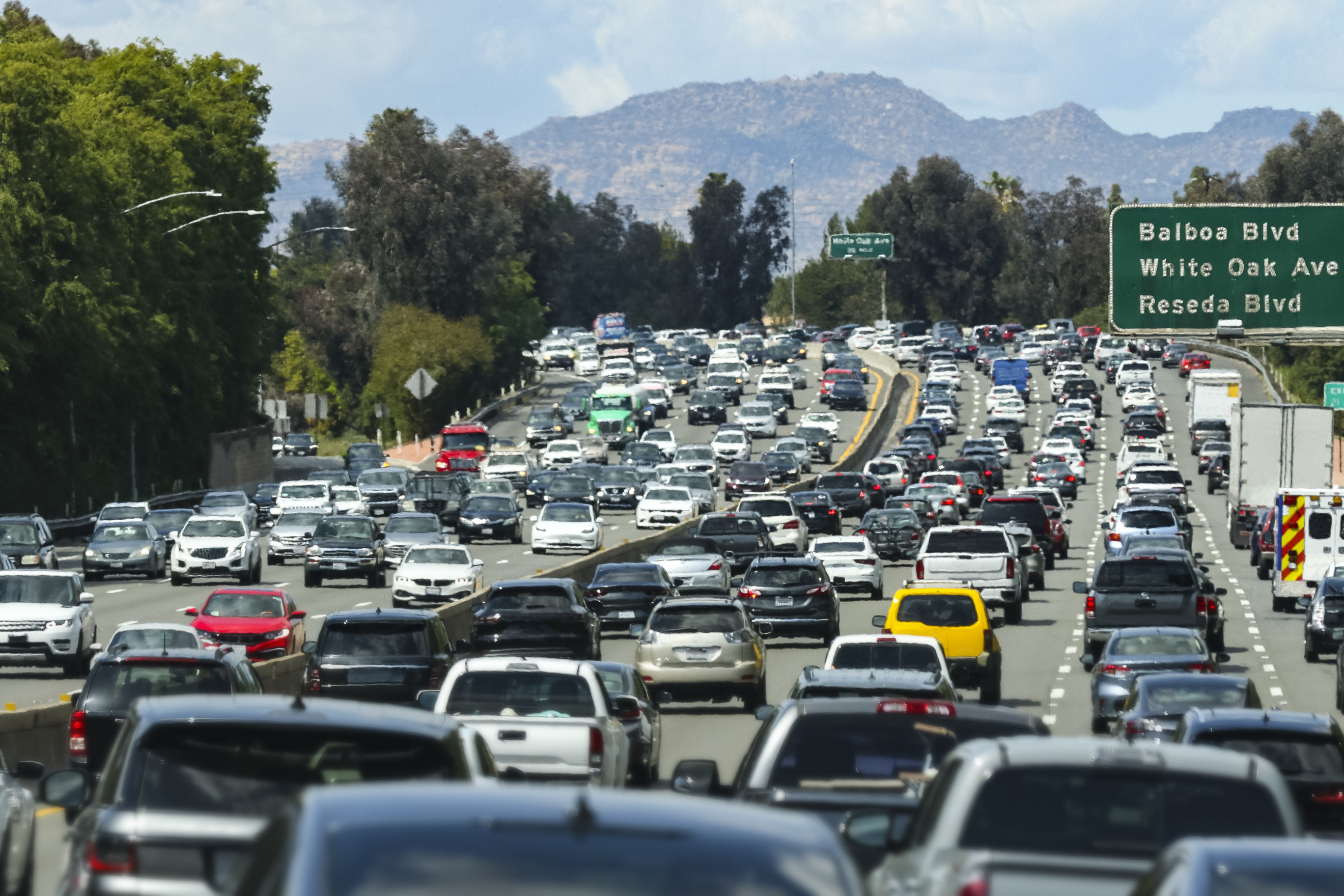 traffic on a highway