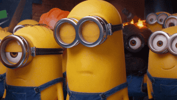 A minion is repeating the words &quot;blah&quot;