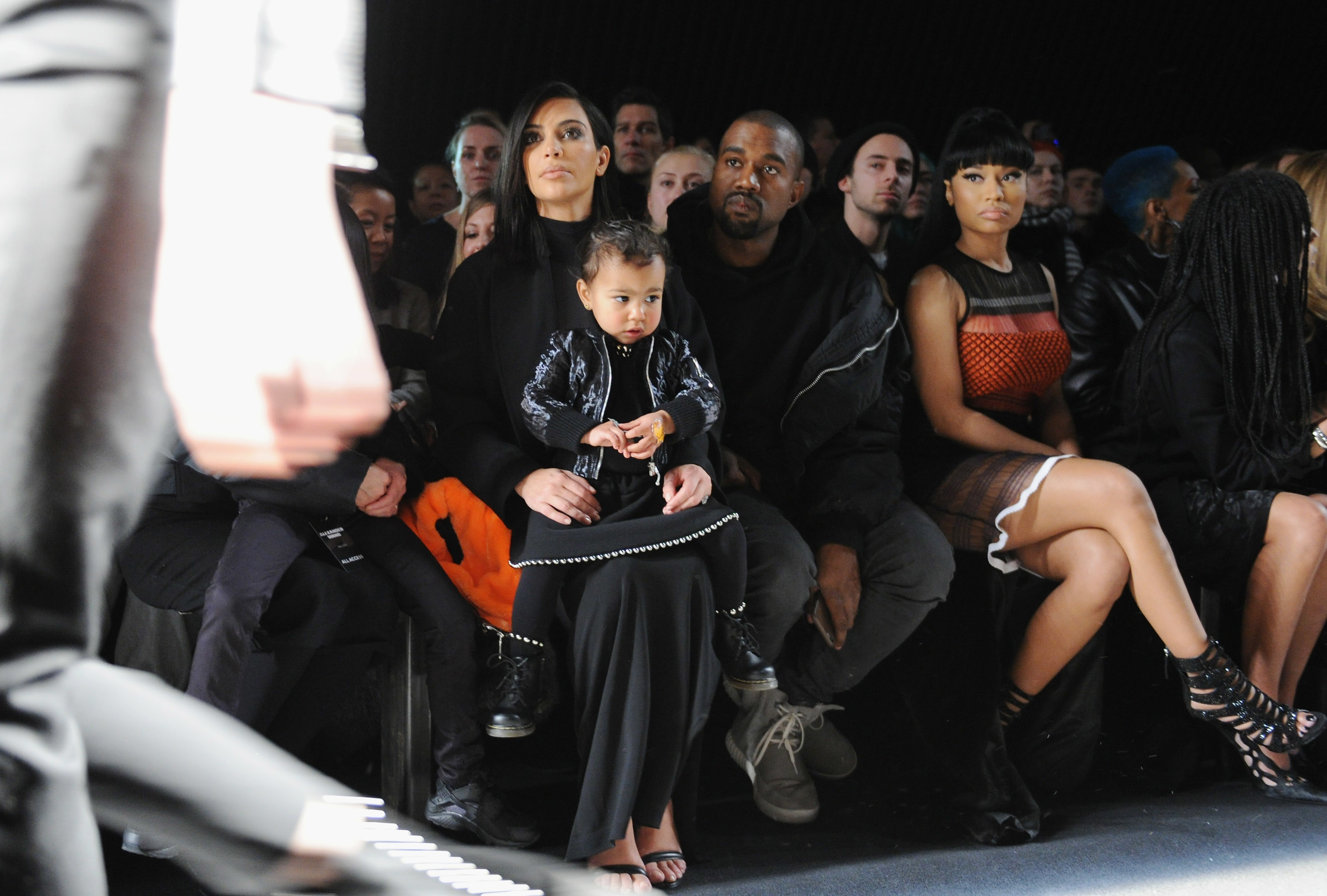 North West Is Kanye West's Style Twin in His Vintage Varsity Jacket