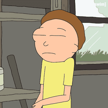 a gif of morty saying wow, I am so smart!