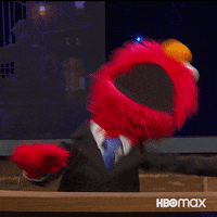 A gif of Elmo from Sesame Street