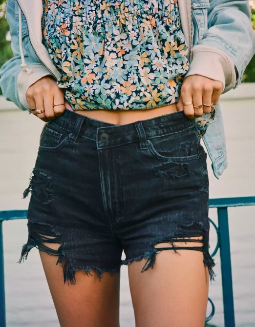 model wearing the shorts