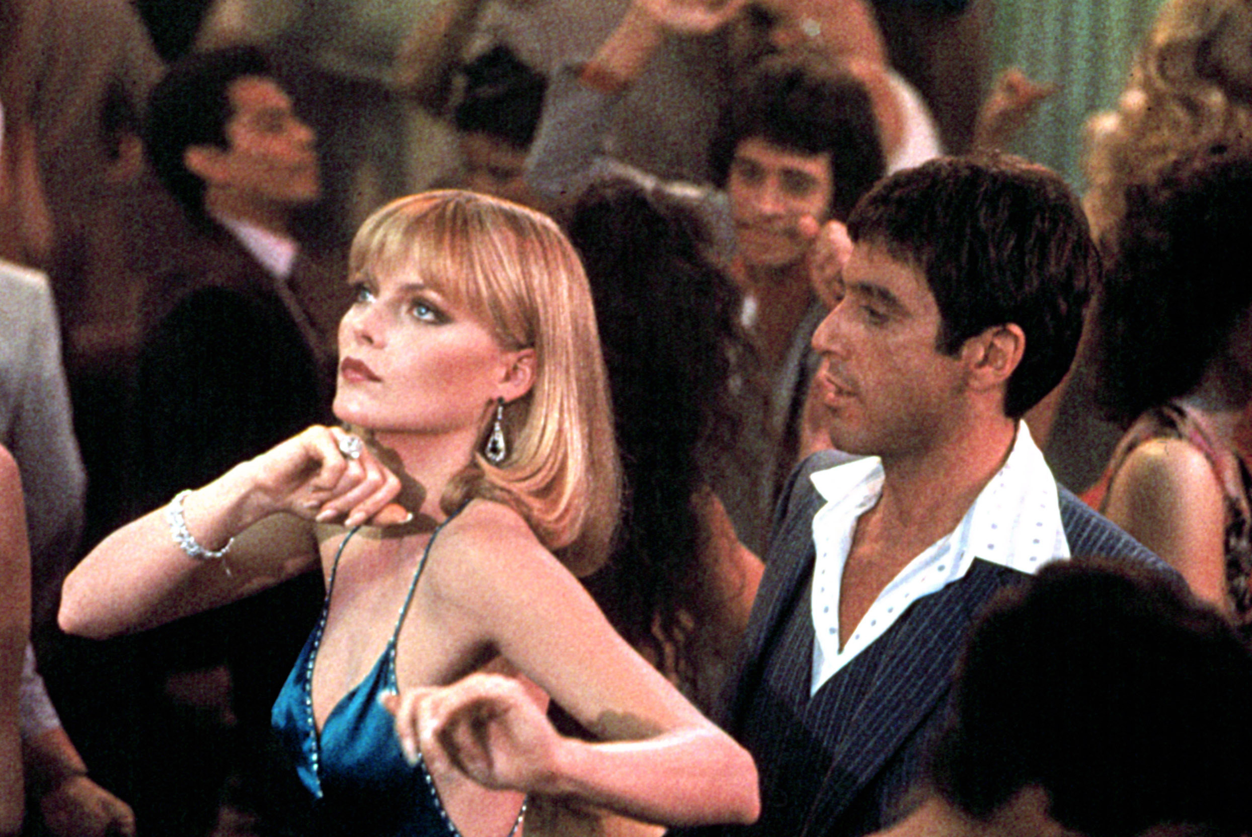 Michelle Pfeiffer and Al Pacino in Scarface