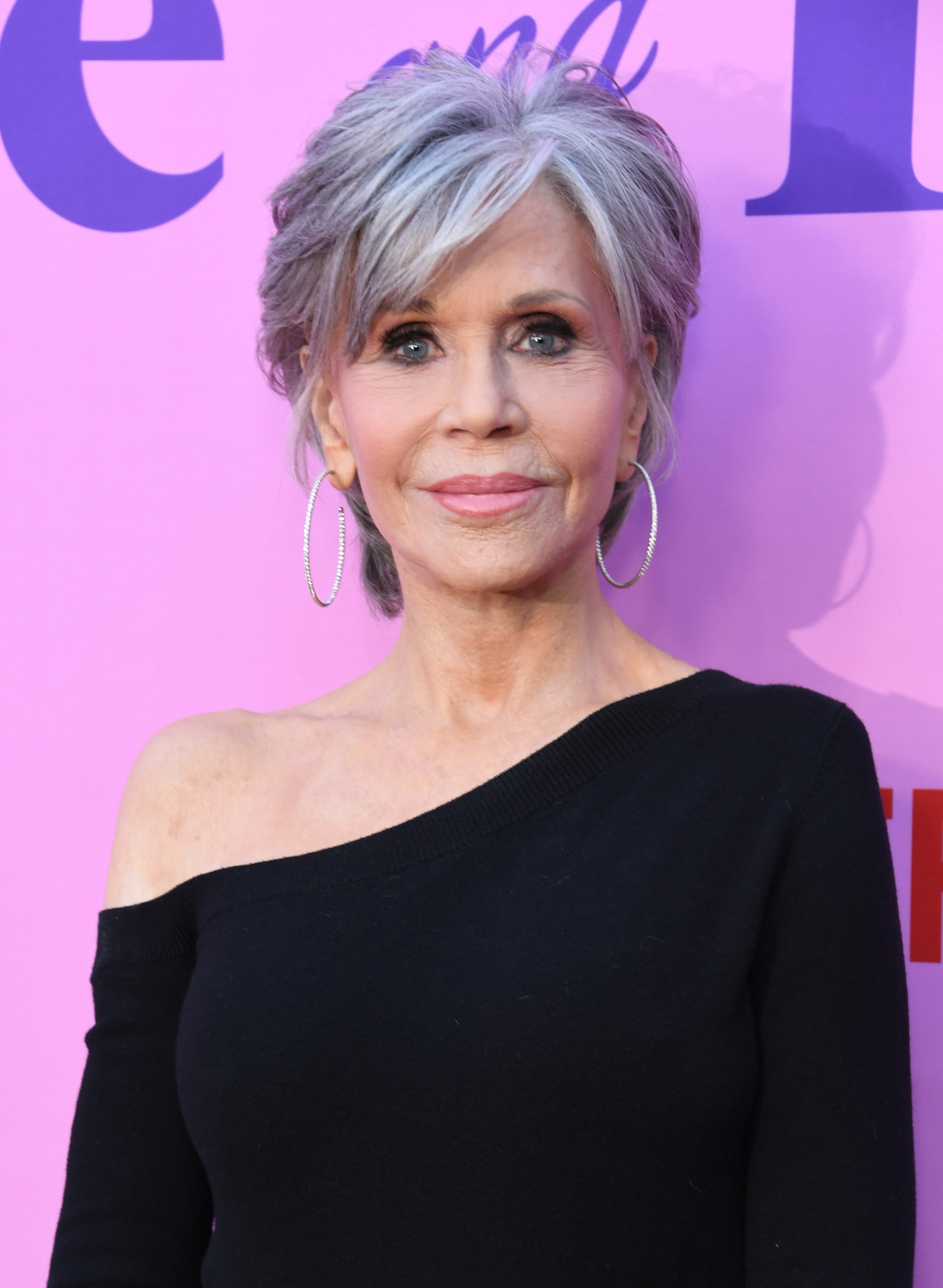 Jane Fonda poses at a &quot;Grace And Frankie&quot; screening on April 23, 2022
