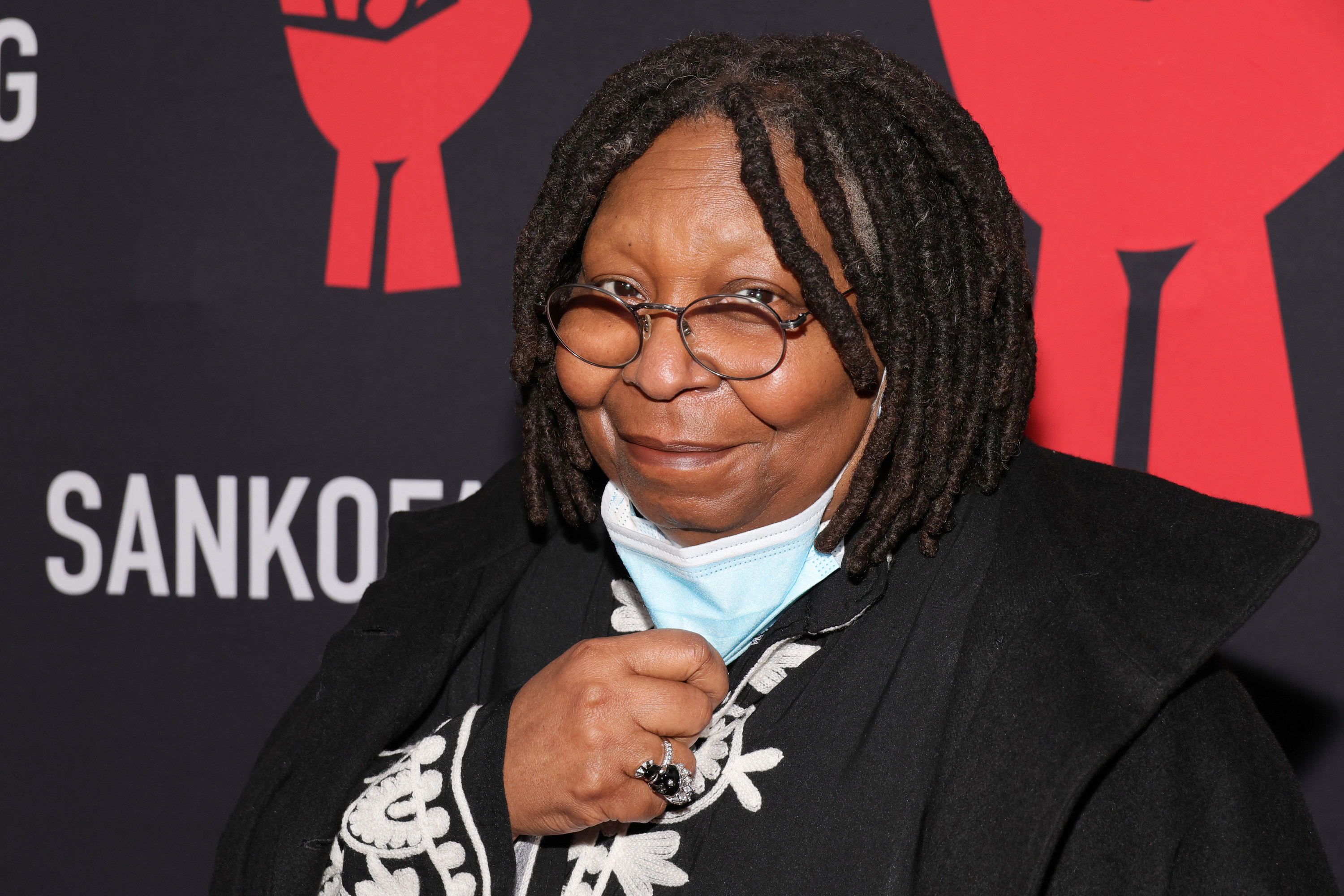 Whoopi Goldberg is seen at an event celebrating Harry Belafonte&#x27;s 95th Birthday and Social Justice Benefit in March 2022