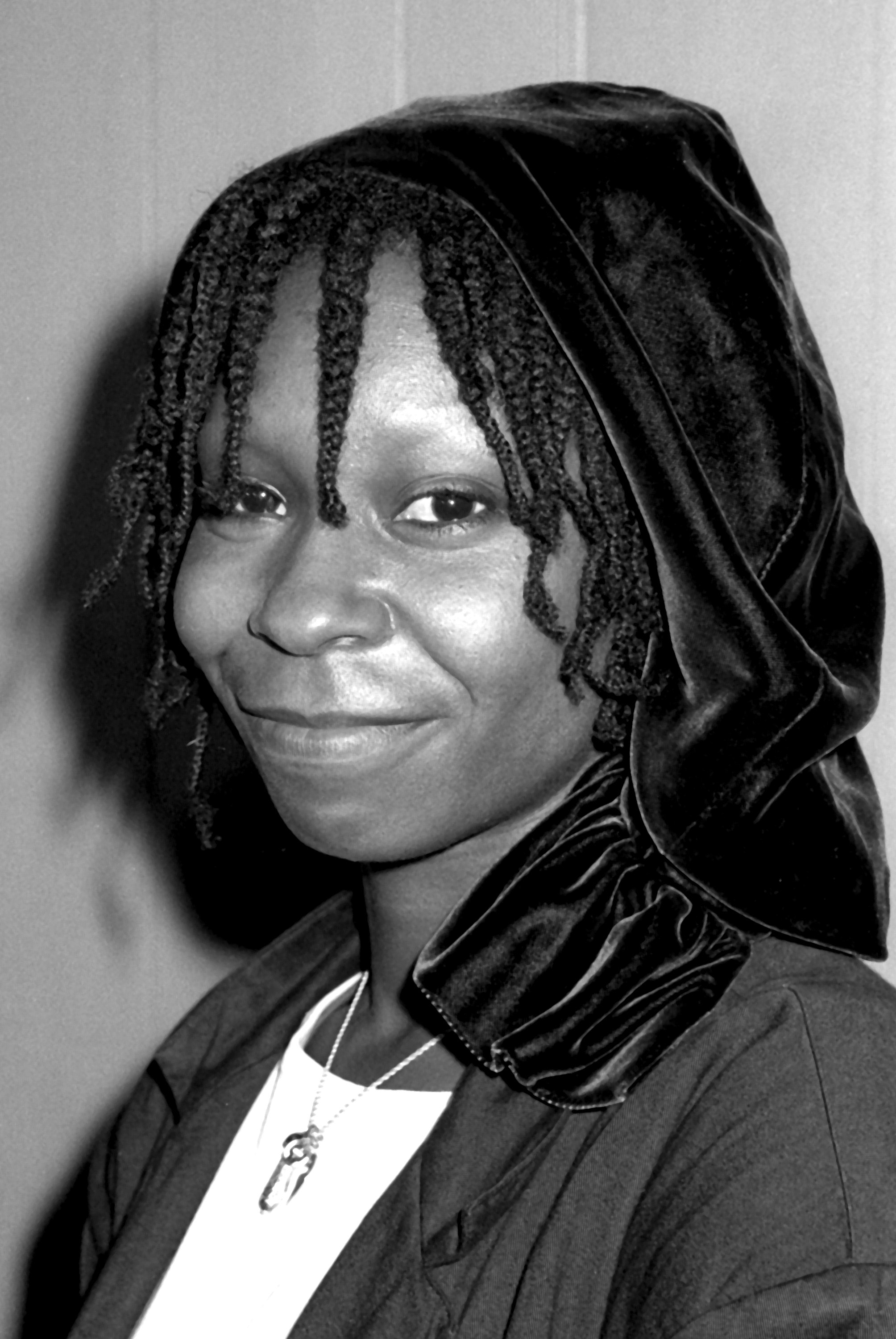Whoopi Goldberg is pictured at the Welcome Home Vets Benefit in March 1986