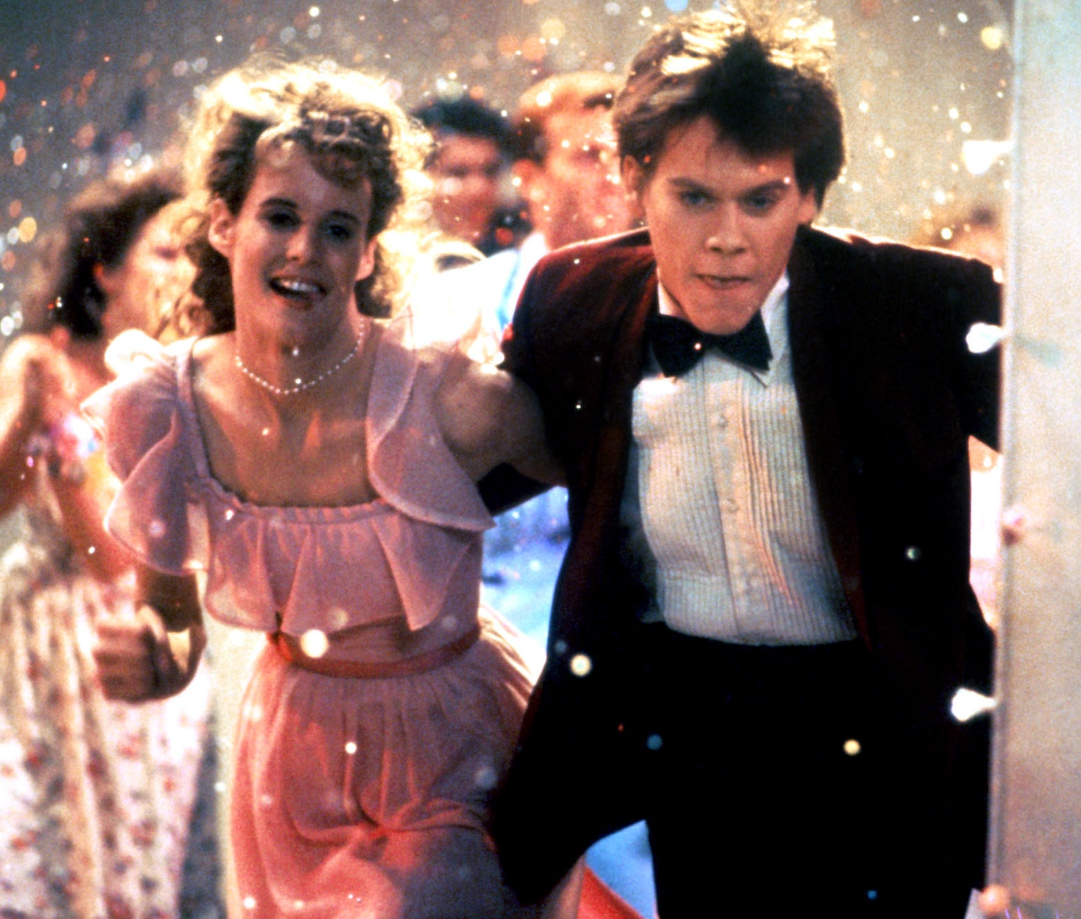 Lori Singer and Kevin Bacon in Footloose