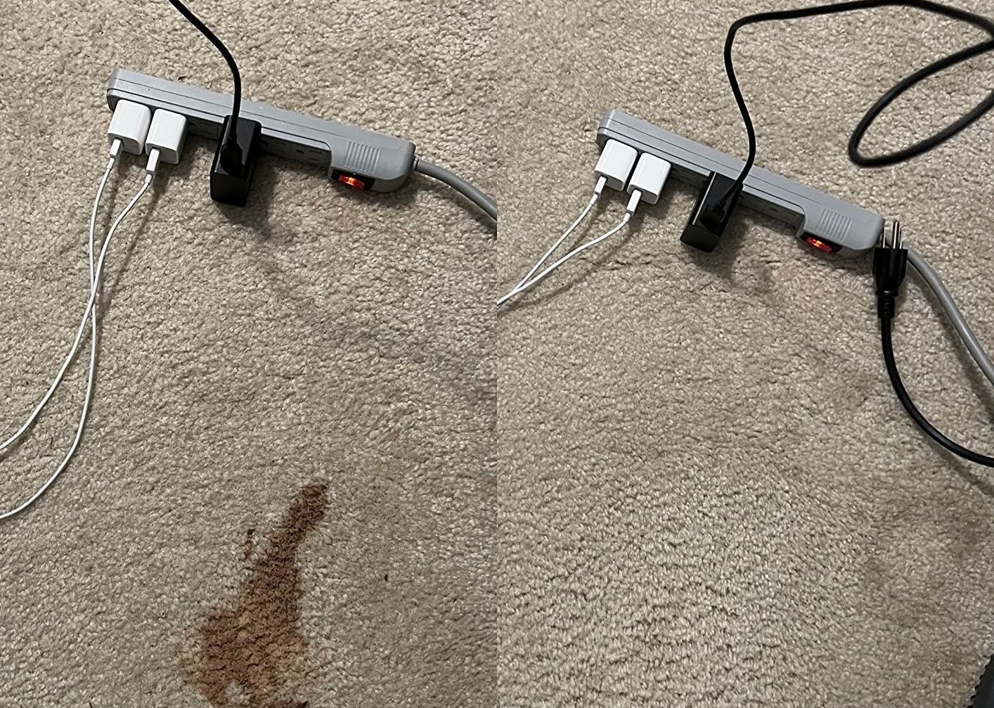 a stain on a reviewer&#x27;s carpet disappearing