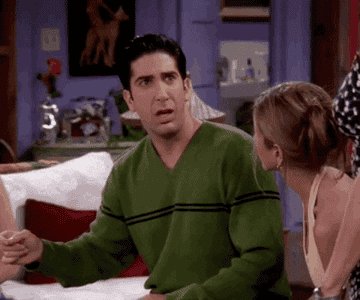 ross from friends saying ew