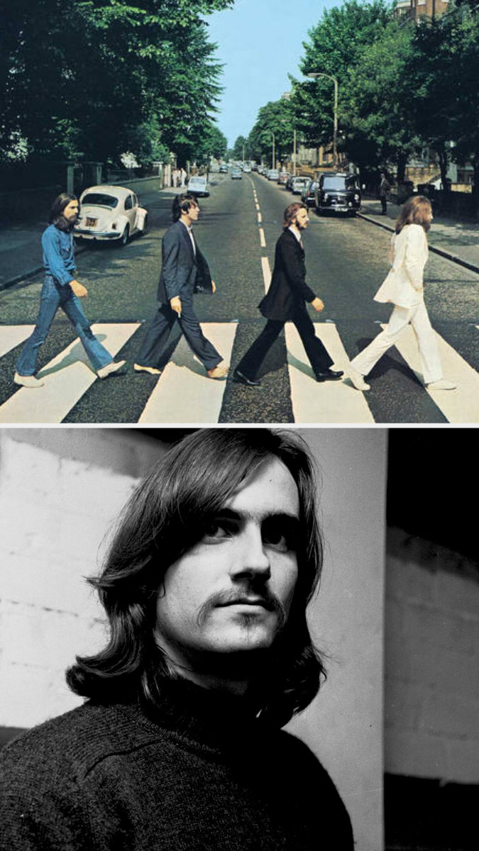The Beatles&#x27; &quot;Abbey Road&quot; album cover; Taylor backstage in 1968