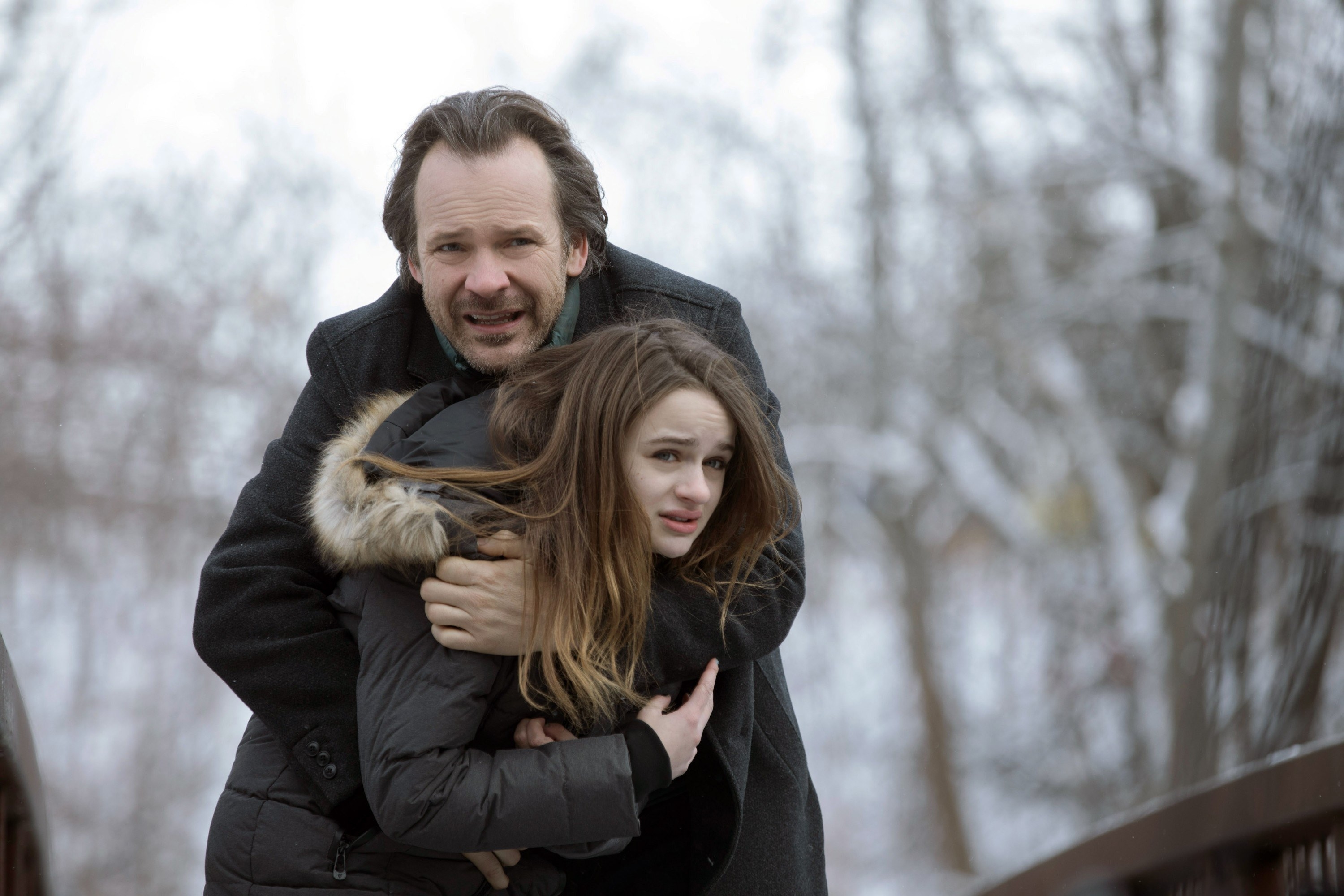 THE LIE, (aka WELCOME TO THE BLUMHOUSE: THE LIE), from top: Peter Sarsgaard, Joey King, 2020