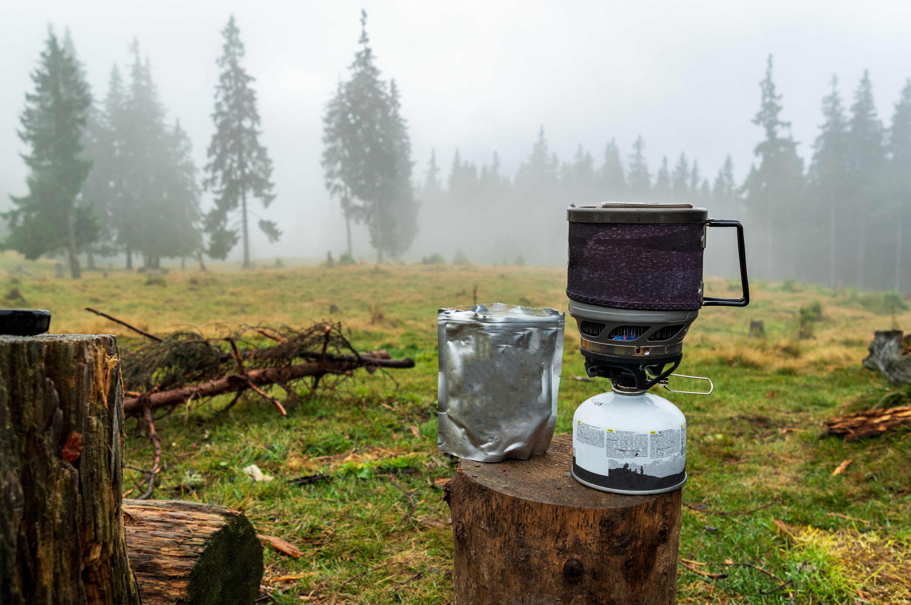 Jetboil and meal packet