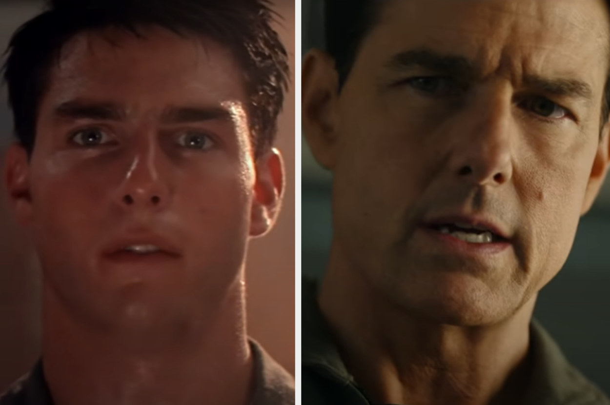 Tom Cruise portrays Maverick in &quot;Top Gun&quot; and &quot;Top Gun: Maverick&quot;