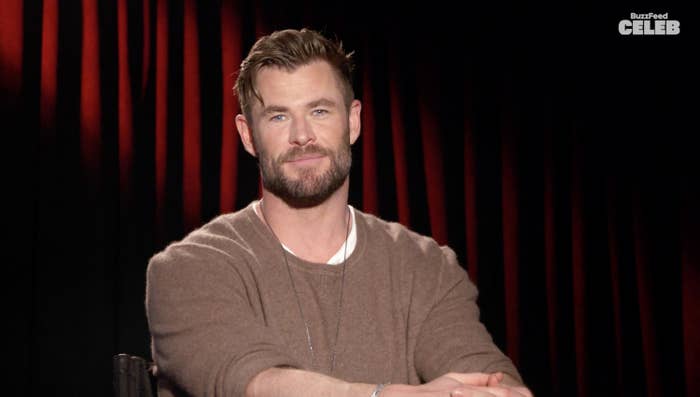 Closeup of Chris Hemsworth
