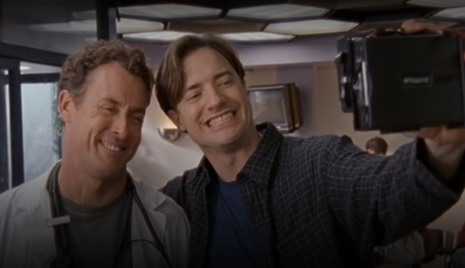 Ben and Dr. Cox taking a selfie in &quot;Scrubs&quot;