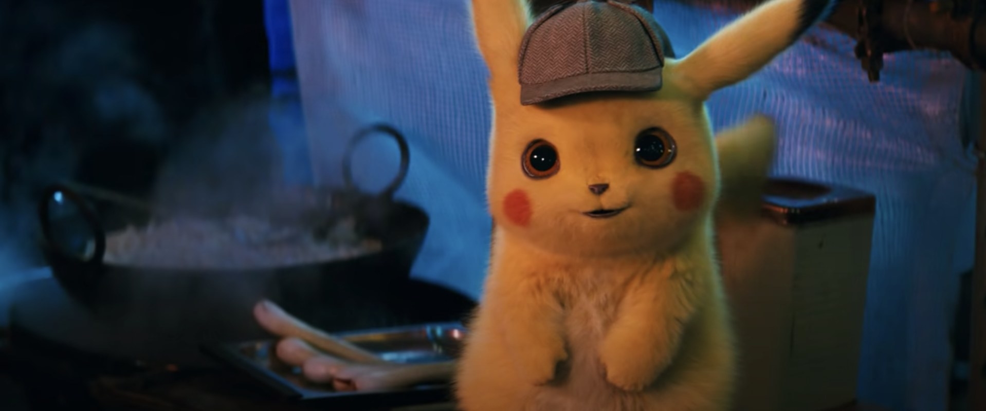Pikachu in a detective hat