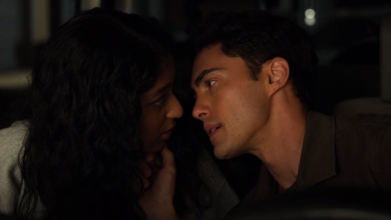 devi and paxton after a kiss in &quot;never have i ever&quot;