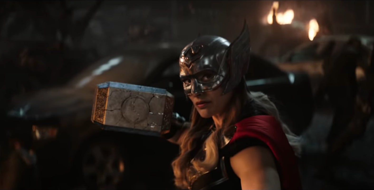 Jane as Mighty Thor in New Asgard in &quot;Thor: Love and Thunder&quot;